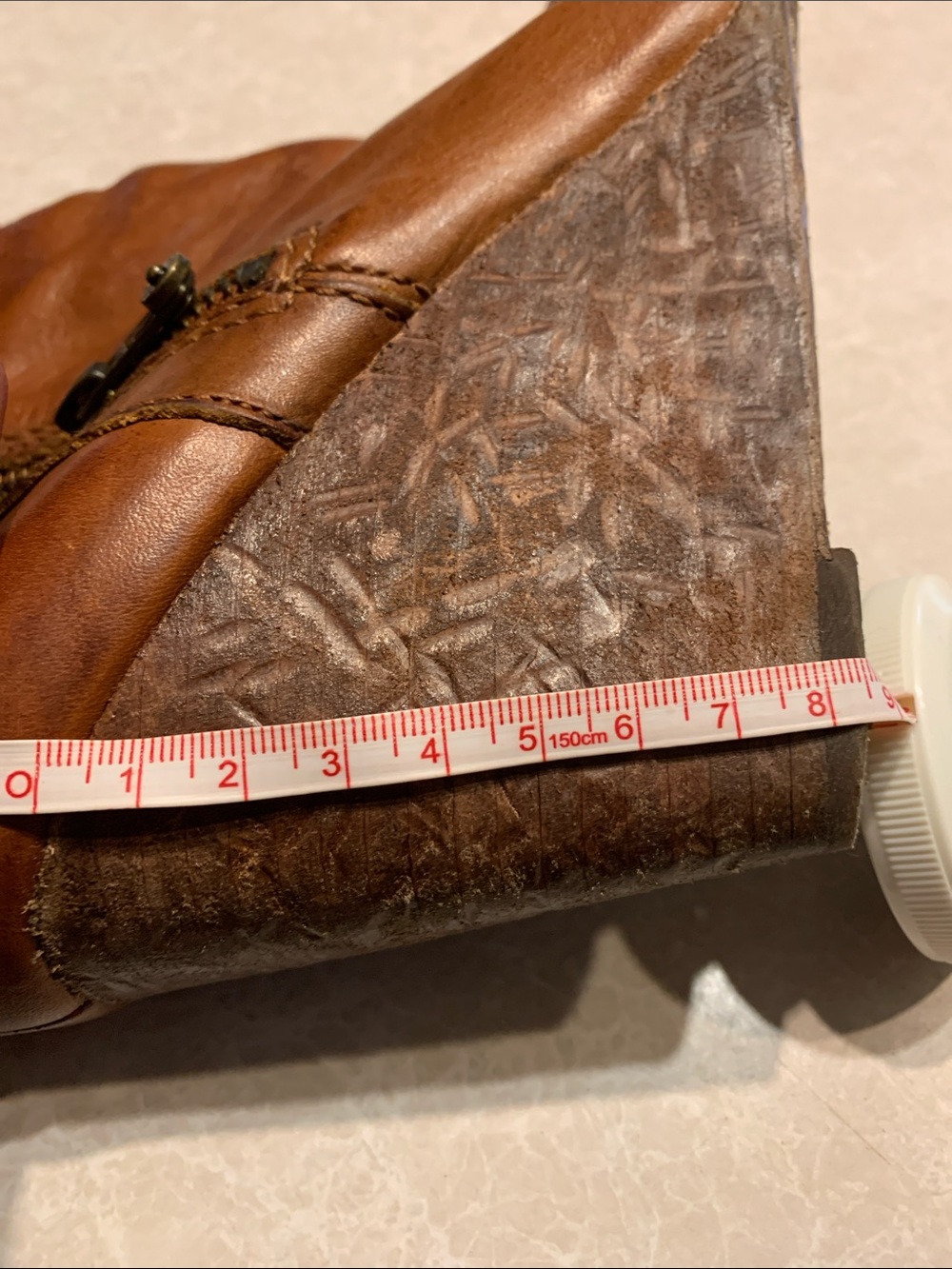 Frye Cognac Leather Pointed-Toe Ankle Booties Size 9 - Picture 11 of 14